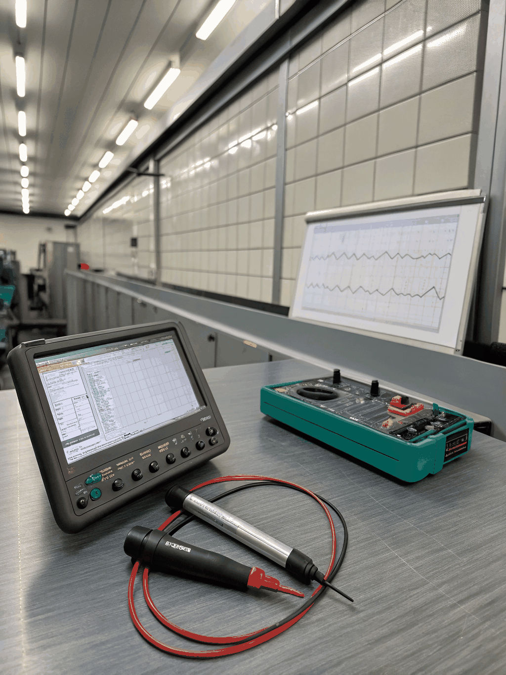 GamAvaTec Hardware-Diagnose-Arbeitsplatz mit Messgeräten und Testsystemen